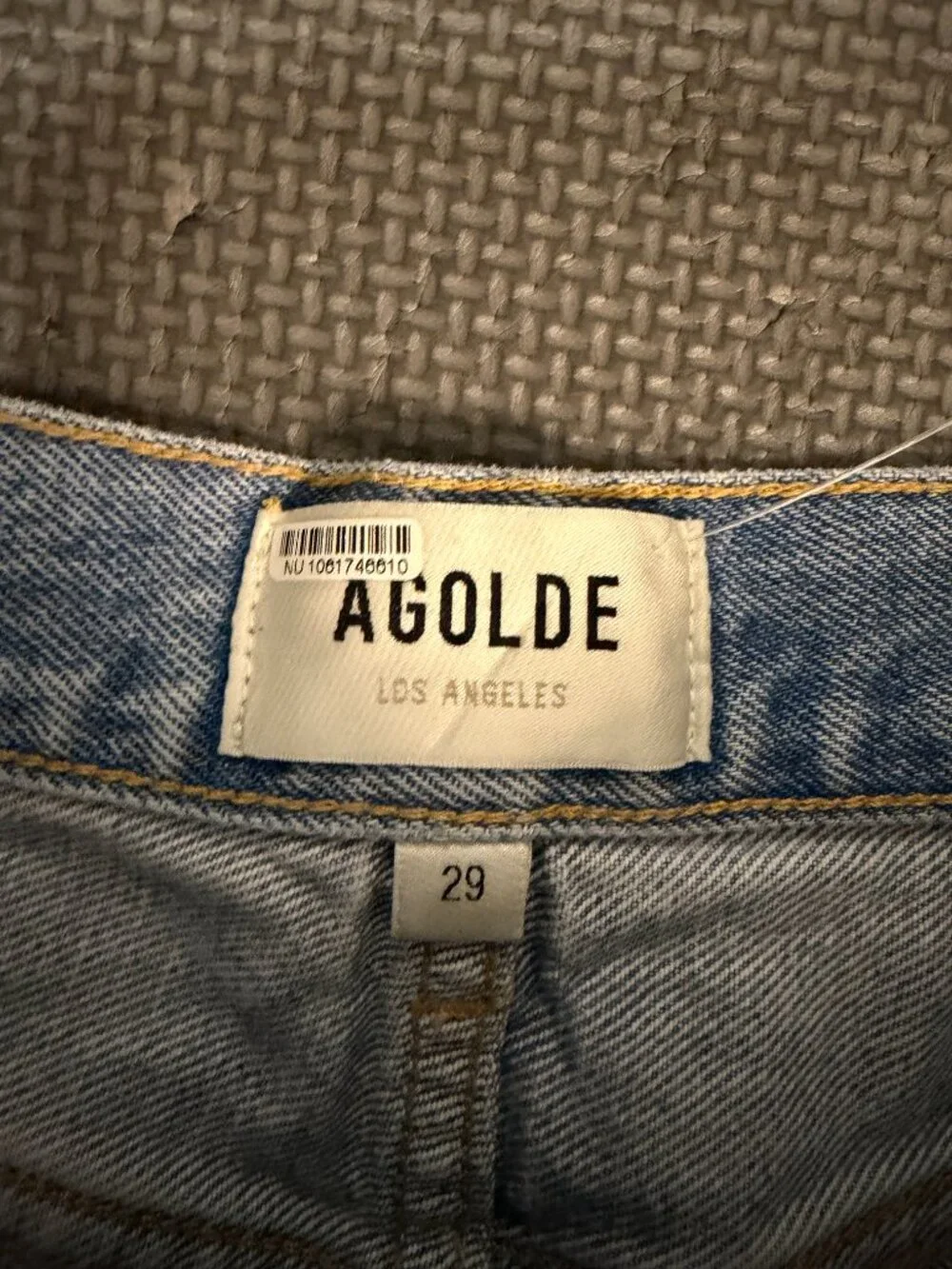 AGOLDE Parker Long Distressed Denim Cutoff Shorts – 29 – Light Wash- MSRP $148